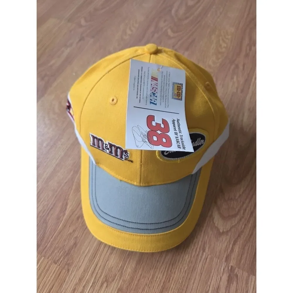 Elliot Sadler #38 Hat Nascar M&M Chase Authentics Robert Yates Cap Yellow Brown